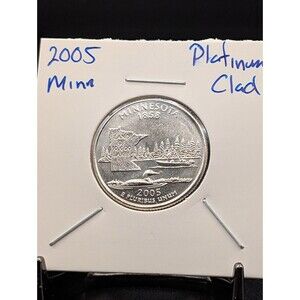 2005 Minnesota State Quarter – Platinum Clad Collectible